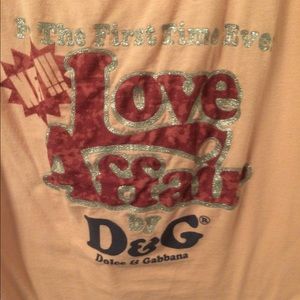 D&G vintage light pink tank top Dolce&Gabbana sm